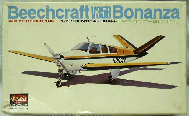 Eidai 1/72 Beechcraft V-35B Bonanza, 003-100 plastic model kit